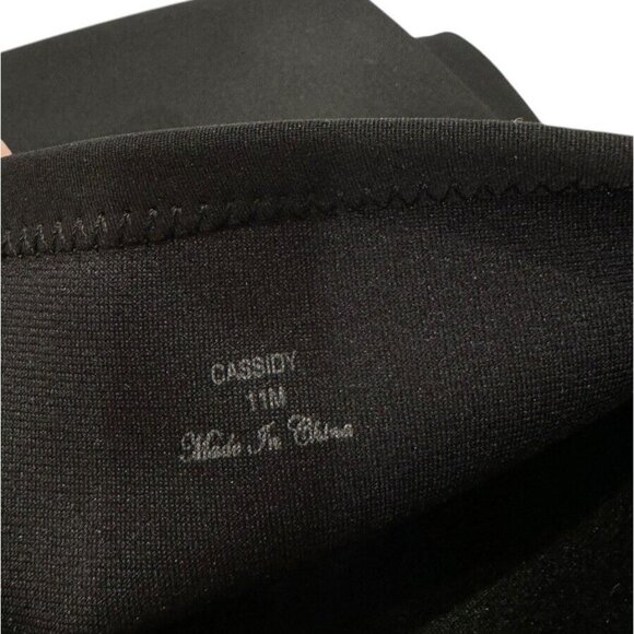 Donald Pliner Size 11 Women's Cassidy Crepe Elastic Tall Shaft Boot Black - Picture 8 of 14